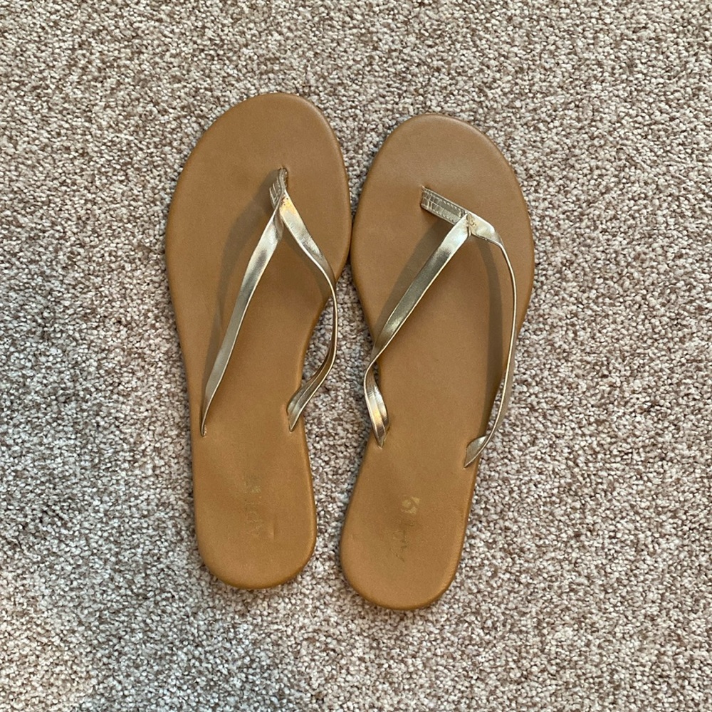 Gold Flip-Flops